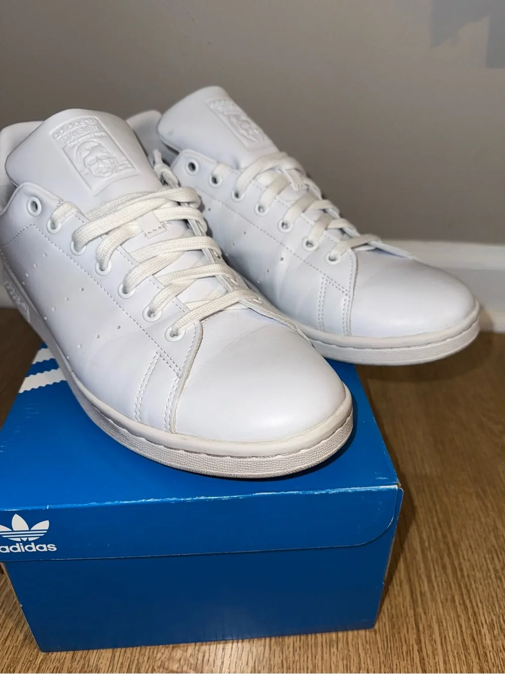 adidas White Leather Men’s Sneakers